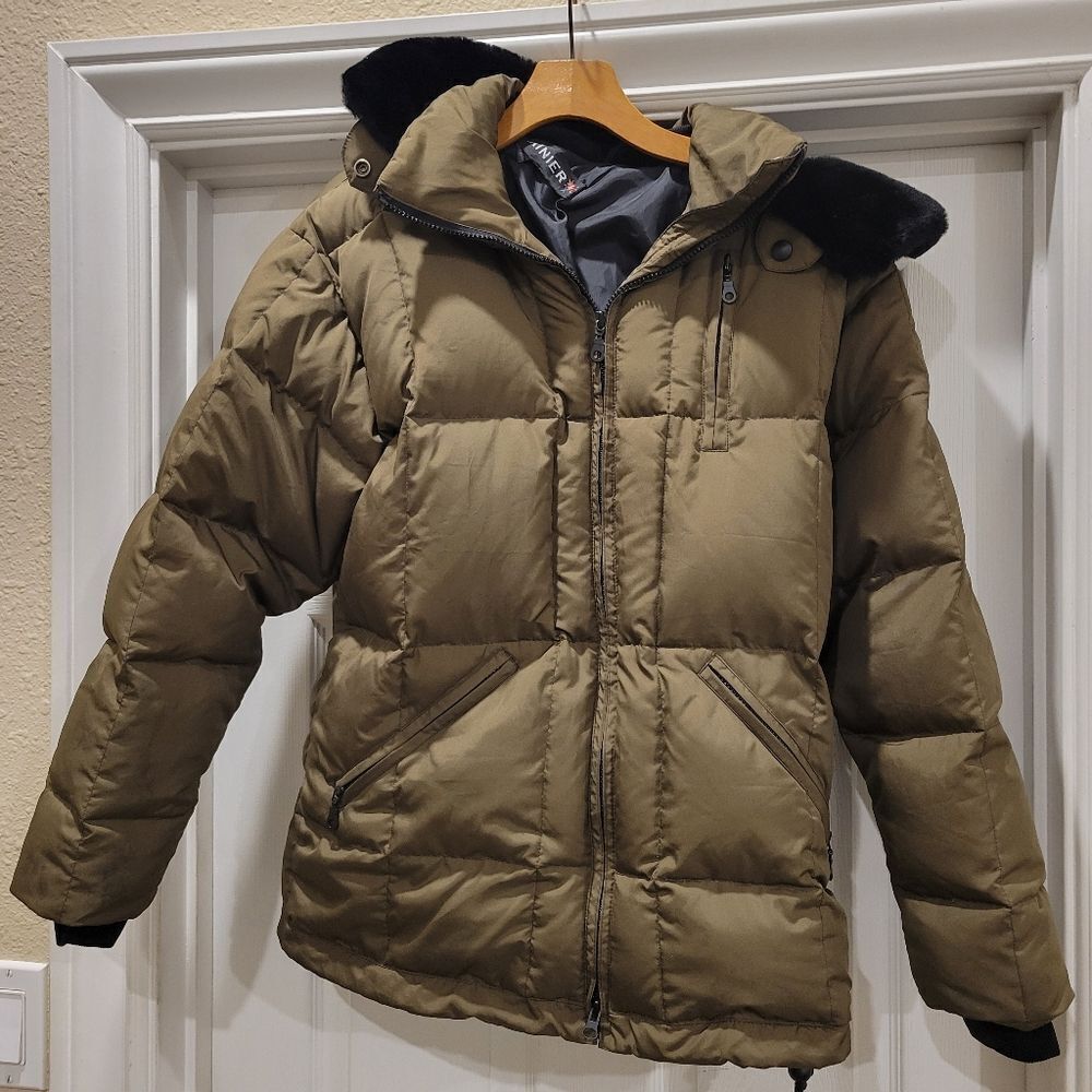Rainier Goose Down puffer jacket, Sz 8